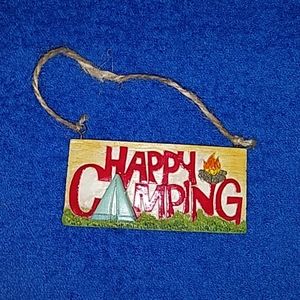 Happy camping Christmas ornament
